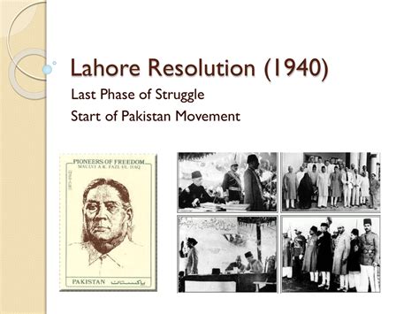 Lahore Resolution; en milstolpe i den pakistanska självständighetsrörelsen och födelsen av en nationell identitet